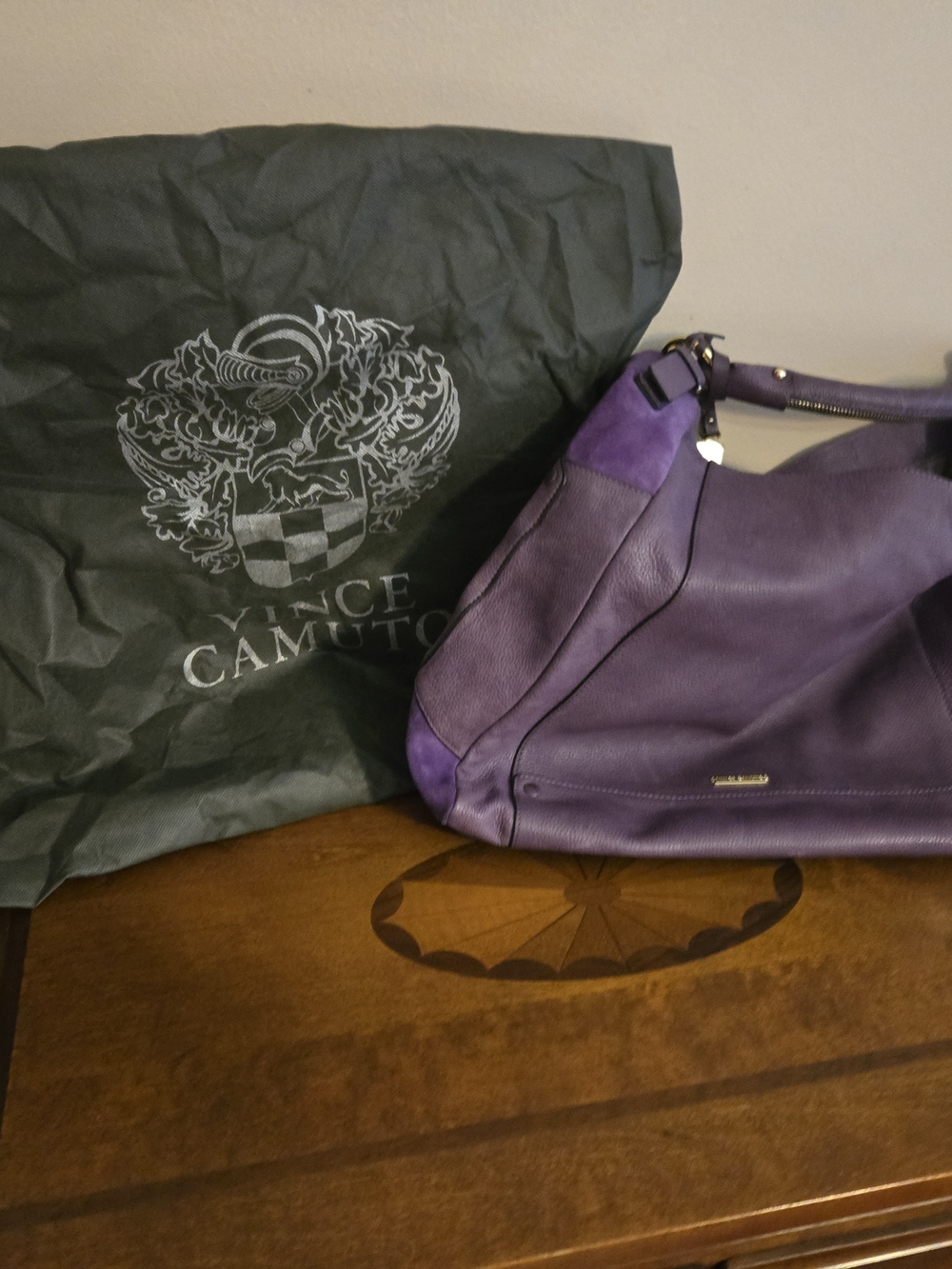 Vince Camuto Leather & Suede Handbag